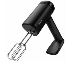 Philips HR378/00 čierna / Ručný mixér / 500 W / 5 rýchlostí + turbo / šľahacie metly