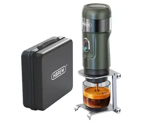 HiBREW H4B_GN čierna / Prenosný kávovar na kapsule 3v1 / Nespresso & Dolce Gusto / 1200 mAh