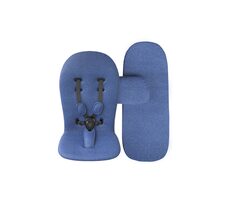 Rozbalené - Mima Štartovacia sada Xari 2G/3G Denim Blue / podložku s 5-bodovými pásmi & lem na nánožník a matrac / rozbalené