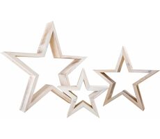 Small Foot Drevená dekorácia hviezdy bielej 