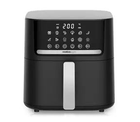 Niceboy ION AirFryer PRO čierna / Teplovzdušná fritéza / 1600W / 6.5L / 12 programov / 80-200 ° C