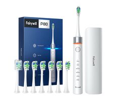 FairyWill FW-P80 biela / Elektrický zubný kartárik / 40.000 kmitov / 5 režimov / 8 hlavíc