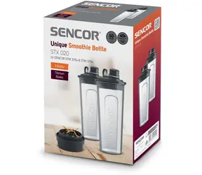 Sencor STX 020 Fľaša na smoothie (2ks) + 1x náhradná čepeľ / 600 ml