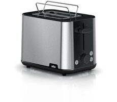 Braun PurShine HT1510.BK čierna / Hriankovač / 900 W / 2 hrianky / regulácia opekania / aut. vypnutie