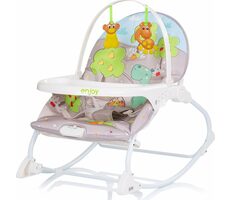 CHIPOLINO Detské hojdacie kresielko Enjoy - dinosaurus / od 0 - 6 mesiacov / do 9 kg