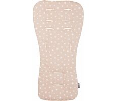 CHIPOLINO Mäkká podložka do kočíka Beige stars