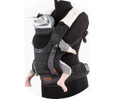 CHIPOLINO Detské nosítko Bobby Fly Ebony / od 4 - 24 mesiacov / do 15 kg