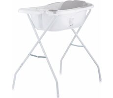 CHIPOLINO Vanička s podložkou a stojanom Vela 87cm Grey