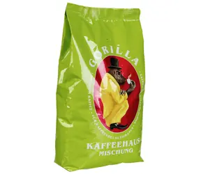 Joerges Gorilla Coffeehouse 1kg / Zrnková káva / 80% Arabica, 20% Robusta / Vákuové balenie 