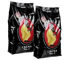 Joerges Gorilla Crema No.1 2 Kg Beans Set / Zrnková káva / 100% Arabica / Vákuové balenie 