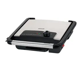Sencor SBG 3710SS strieborná / Kontaktný gril / 2000 W / Regulácia teploty