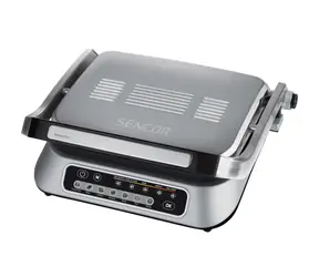 Sencor SBG 6031SS strieborná / Kontaktný gril / 2100 W / Regulácia teploty