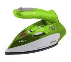 Sencor SSI 1050GR zelená / Cestovná naparovacia žehlička / 1100 W / 75 ml / duálne napätie 120V & 240V 