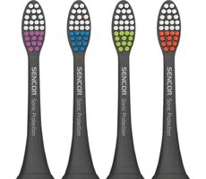 Sencor SOX 002 Náhradná hlavica pre kefku čierna (4ks) / pre Sencor Sonic Protection SOC 1x/2x/3x