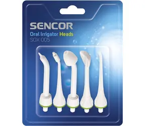 Sencor SOX 005 Náhradná hlavica pre ústnu sprchu biela (5ks) / pre Sencor SOI 1x