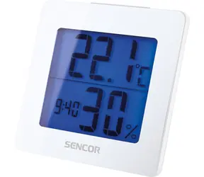 Sencor SWS 1500 W teplomer s hodinami biela