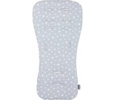 CHIPOLINO Mäkká podložka do kočíka Grey stars