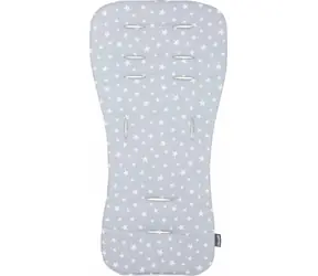 CHIPOLINO Mäkká podložka do kočíka Grey stars