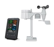 Sencor SWS 9300 Meteostanica čierna / farebný LCD / bezdrôtové čidlo 5v1