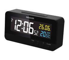 Sencor SDC 4800 B čierna / Digitálny budík / LED displej / Teplomer