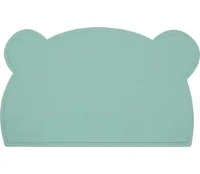 FreeON Silikónová podložka Medvedík zelená / od 6 mesiacov