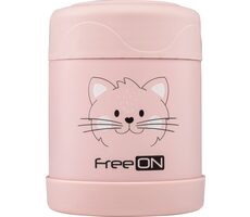 FreeON Termodóza na jedlo nerezová 350 ml - ružová 