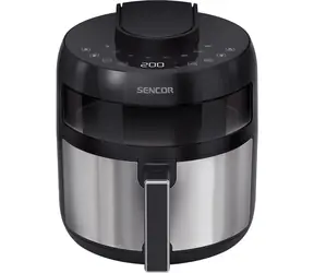 Sencor SFR 5010BK čierna / Teplovzdušná fritéza / 1500W / 5L / 80 - 200°C