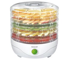 Sencor SFD 750WH biela / Sušička ovocia / 250 W / Priemer sita: 23 cm 