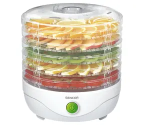 Sencor SFD 750WH biela / Sušička ovocia / 250 W / Priemer sita: 23 cm 