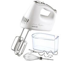 Sencor SHM 5206WH-EUE3 biela / Ručný šľahač / 500 W / 5 rýchlostí / hnetacie & šľahacie metly