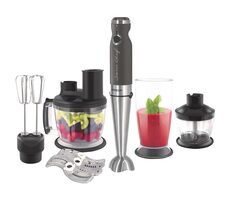 Sencor SHB 5501CH-EUE3 strieborná / Tyčový mixér / 1200 W / nádoba 800 ml / sekáčik 500ml / šľahacia metla