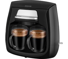 Sencor SCE 2100BK čierna / Kávovar na prekvapkávanú kávu / 500 W / 2 šálky
