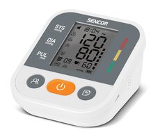 Sencor SBP 1100WH Digitálny tlakomer na paži / krvný tlak&tep / pamäť 2x99 miest / displej 49x36 mm / 4X AAA