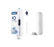 Oral-B iO6 + cestovné púzdro biela / Elektrická zubná kefka / 5 režimov / časovač / senzor tlaku 