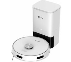 Ezviz RC3 PLUS biela / Robotický vysávač + základňa / odpadová nádoba 550ml + 4L / 2600mAh / 2700 Pa / ovládač