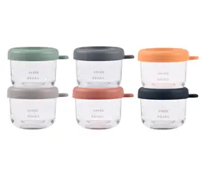 Beaba Tégliky na jedlo sklenené 6x 150 ml Sunrise