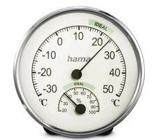 HAMA Chios analógový teplomer & vlhkomer strieborná
