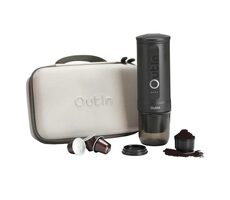 Outin Nano Portable Coffee Maker Set šedá / Prenosný kávovar na espresso + ochranné púzdro / 7500mAh
