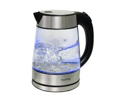 Huslog Rýchlovarná sklenená kanvica / 2200W / 1.7 L / LED podsvietenie