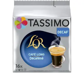 Jacobs L'OR Lungo Decaf Tassimo 16 ks / Kapsľová káva / Bez kofeínu 