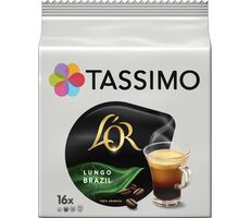 Jacobs L&#39;OR Café Lungo Brazília Tassimo 16 ks / Kapsľová káva 