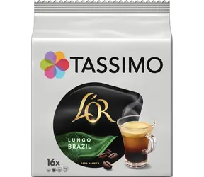 Jacobs L'OR Café Lungo Brazília Tassimo 16 ks / Kapsľová káva 
