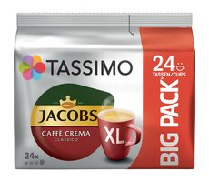 Jacobs CAFFE Crema Classico XL Tassimo 24 ks / Kapsľová káva 