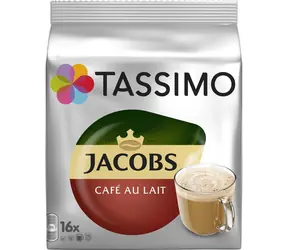 Jacobs CAFE au lait Tassimo 16 ks / Kapsľová káva 