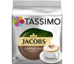Jacobs Cappuccino Classico Tassimo 8 ks / Kapsľová káva 