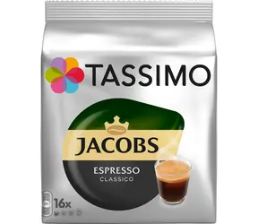 Jacobs Espresso Classico Tassimo 16 ks / Kapsľová káva 
