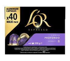 L&#39;OR Espresso Profondo Nespreso 40 ks
