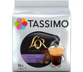 Jacobs L'OR Espresso Lungo Profondo Tassimo 16 ks / Kapsľová káva 