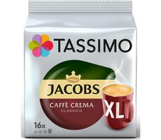 Jacobs Caffé Crema Classico Tassimo XL 16 ks / Kapsľová káva 