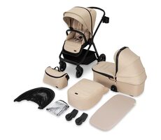 Momi GISELLE béžový 2024 / Kombinovaný kočík 2v1 